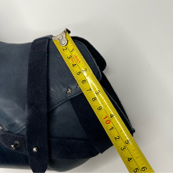 Rag & Bone Harrow Booties Navy Leather Size EU 39.5 - Picture 11 of 16